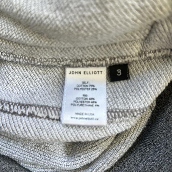 Men’s John Elliott Gray Cotton Skinny Kito Sweatpants - Picture 11 of 12